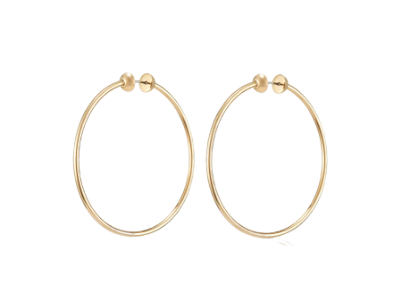 Medium Icon Hoops - Gold Cheap