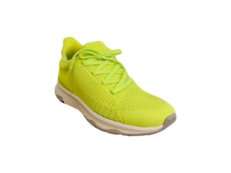 Vitamin Electric Yellow Knit Sports Sneaker For Sale