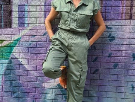 71925NN Jade Jumpsuit Lightweight Cargo Cheap