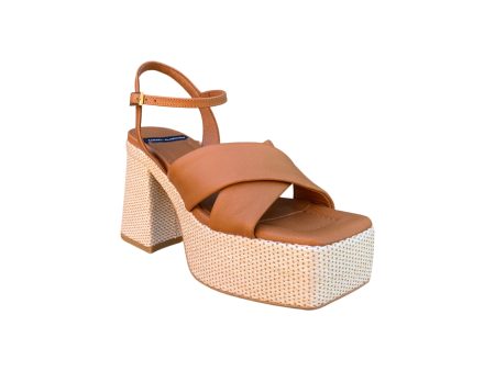 23092 Brown Platform Sandal Discount