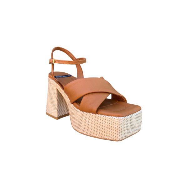 23092 Brown Platform Sandal Discount