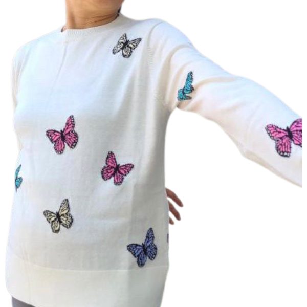 Cotton Cashmere Colorful Butterflies For Cheap