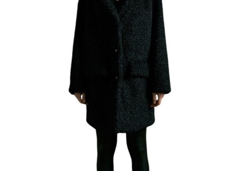 Mani Cocoon Half Coat - Black on Sale