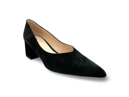 104502 Kim Black Suede Pump Hot on Sale