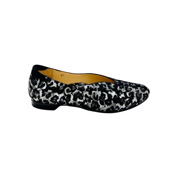 235040 Sliver Black Suede Flat For Sale