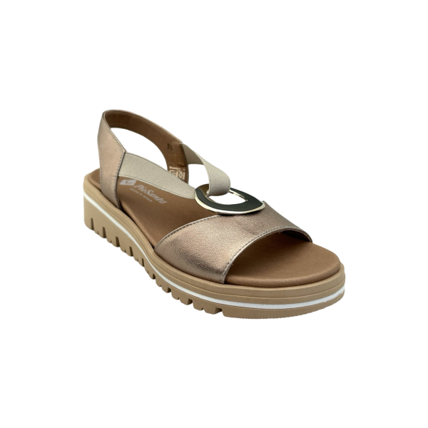 240016 Stretch-Fit Sandal in Metallic Online Sale