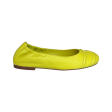 100520 Lime Round Toe Flat Online now