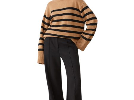 Palacio Sweater - Camel Black Stripe Supply