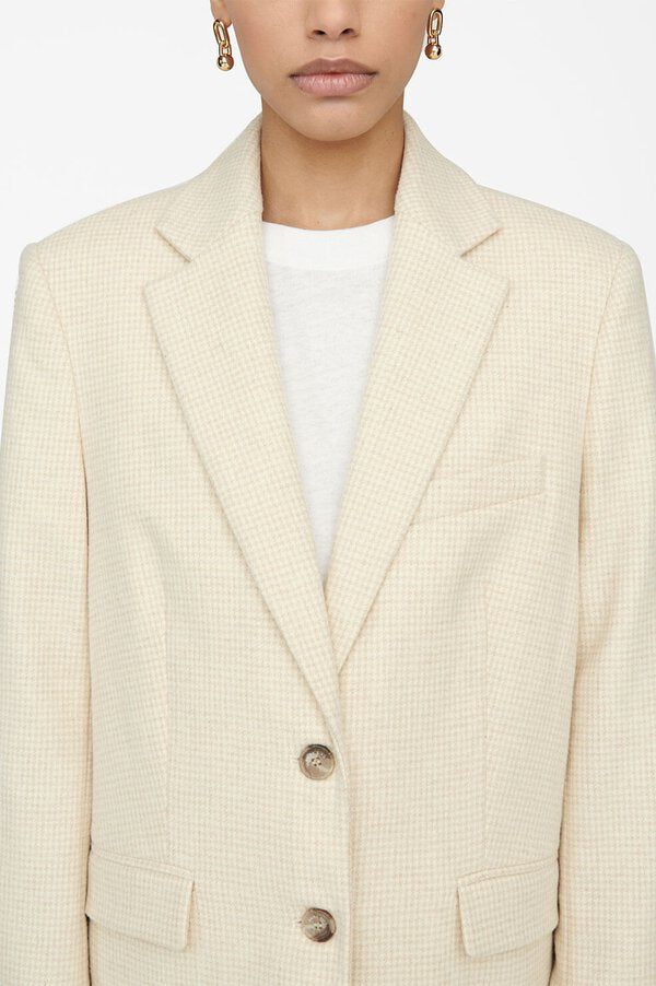 Sonora Blazer - Buttercream Houndstooth Supply