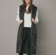 8155 Vonne Black Long Vest For Discount