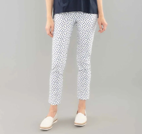 109601 Cabrena Dot Ankle Stretch Pant Hot on Sale