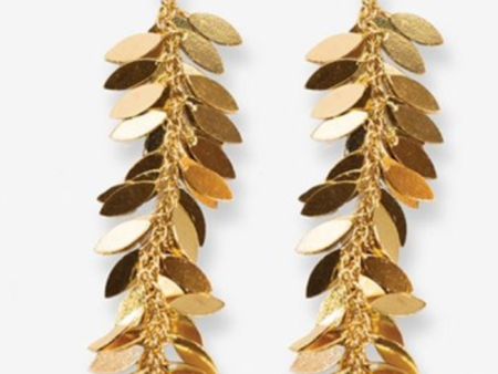 SAMANTHA Leaf Dangle Earring Hot on Sale