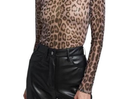 Tyla Leo Mesh Top - Leopard Supply