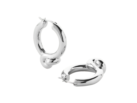 Maeve Hoop Earrings - Silver Online now