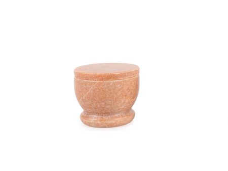 Pink Marble Lidded Cellar For Cheap