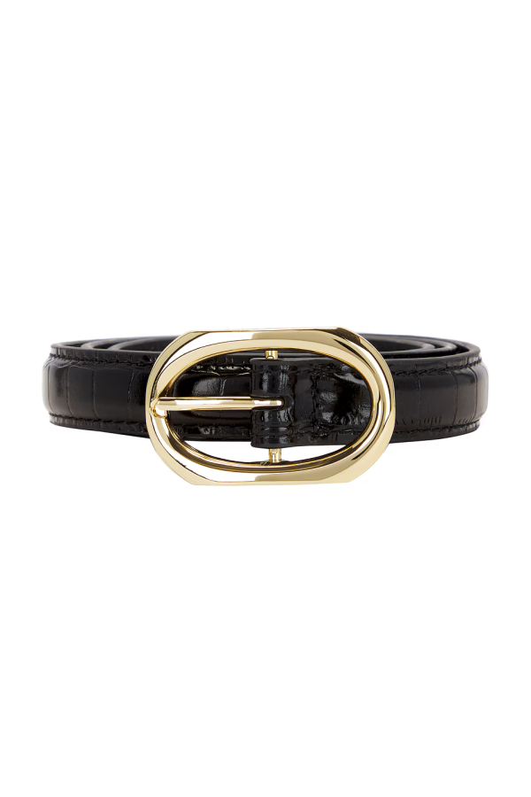 Mara Belt - Black Embossed Cheap