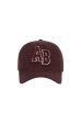 Jeremy Baseball Cap Letterman - Deep Burgundy Cheap