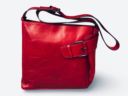 9403444 Vittoria Red Leather Bag Online Sale