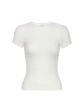 Mesh Lace Baby Tee - Off White Discount