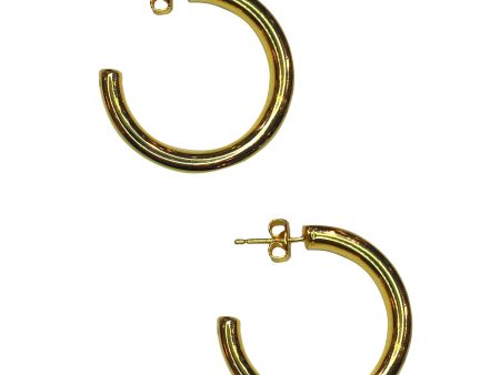 Large Chunky Hoops - Gold on Sale