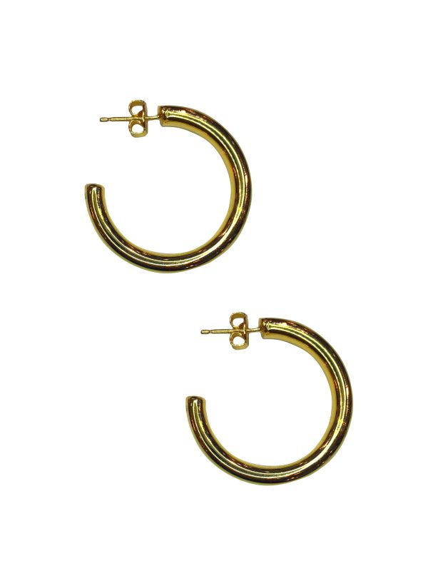 Large Chunky Hoops - Gold on Sale