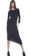 Long Sleeve Midi Diana Dress - Black Online now