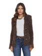 Azure Cardigan Blazer - Chocolate Ganache Online Hot Sale