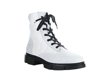 Libel White WATERPROOF Lace Up Boot Supply