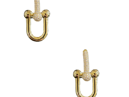 Pave Hardware Link Earrings Online now