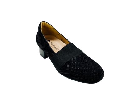 235019 Black Low Heel Elastic Supply