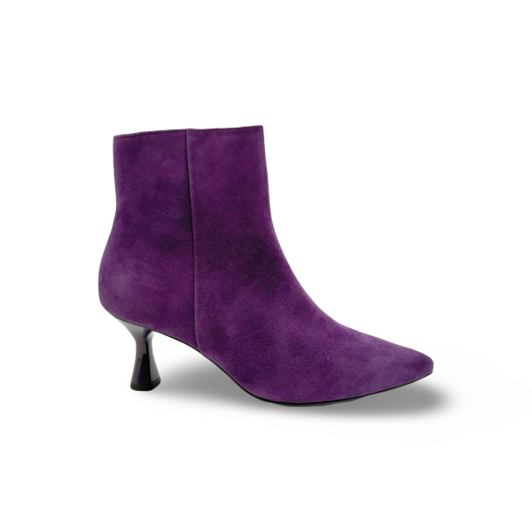 106502 Charlene Purple Ankle Boot Kitten Heel Supply