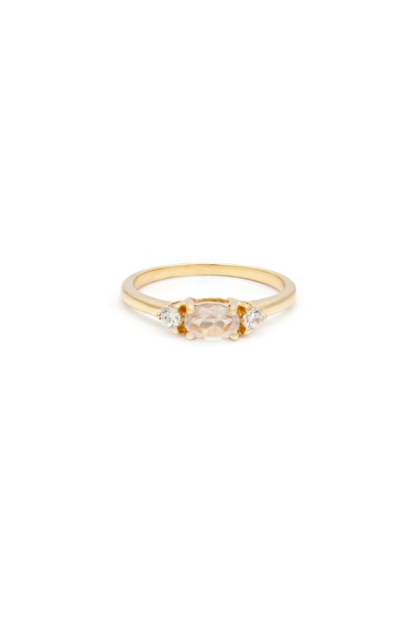 Elle Ring - Rose Quartz For Sale