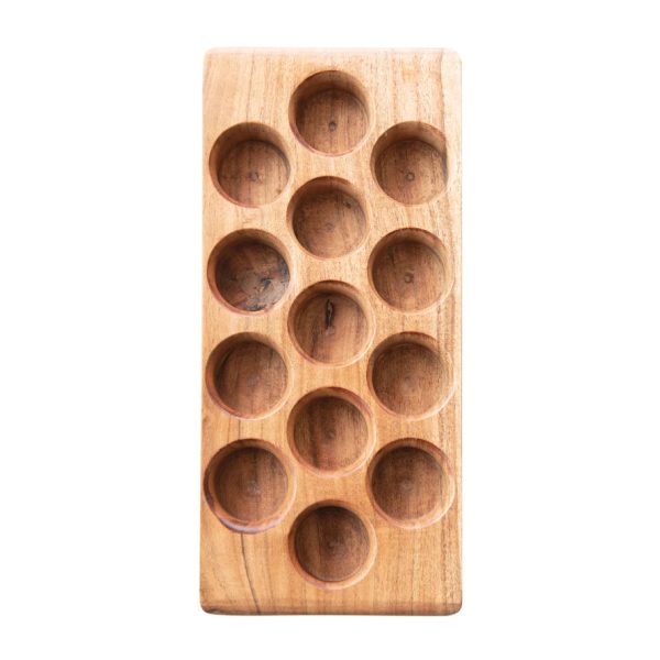 Acacia Wood Egg Tray on Sale