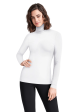 Aurora Long Sleeve Turtleneck - White Online Hot Sale