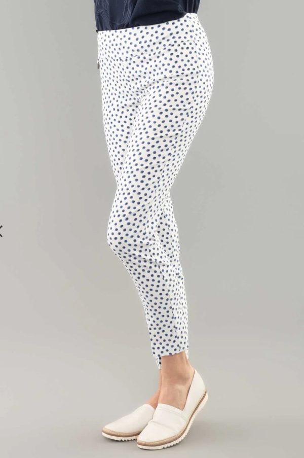 109601 Cabrena Dot Ankle Stretch Pant Hot on Sale