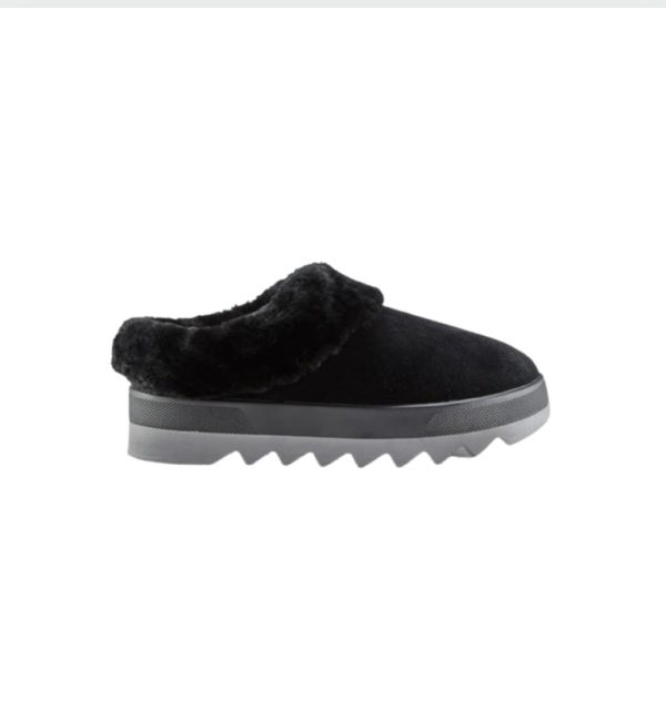 Pronya Black Shearling Mule Fashion