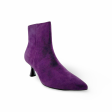 106502 Charlene Purple Ankle Boot Kitten Heel Supply