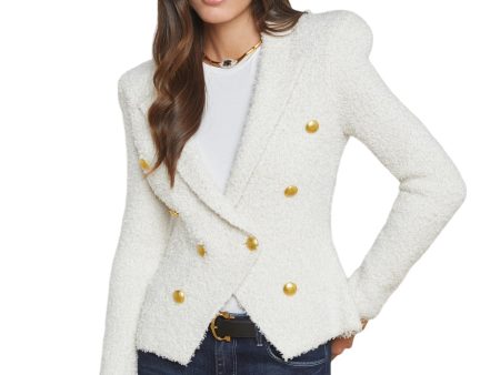 Bethany Knit Blazer - Ivory Gold on Sale