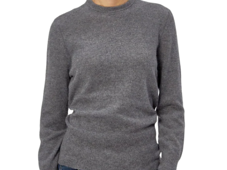 Sanni Cashmere Crew Sweater - Heather Grey Hot on Sale