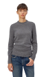 Sanni Cashmere Crew Sweater - Heather Grey Hot on Sale