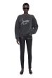 Spencer Sweatshirt Spotted Leopard - Washed Black Cheap