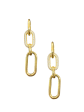 Pave Link Earring - Gold For Cheap