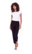 65027A Black Slim Ankle Stretch Capris Online Sale