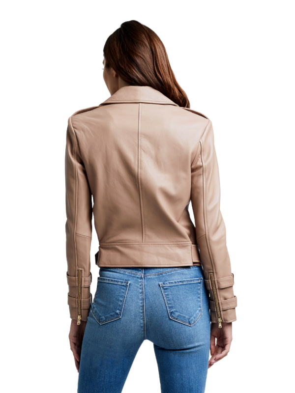 Billie Belted Leather Jacket - Chanterelle Supply