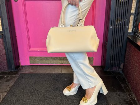 Beige Top Handle Handbag Online Hot Sale