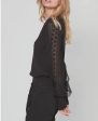 7817-44 Sidse Black Lace Knit Blouse Discount