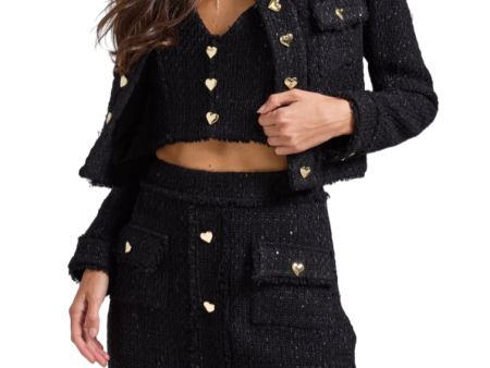 Vera Tweed Jacket - Black Sale