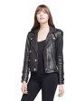 Billie Belted Leather Jacket - Black Online