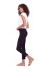 65027A Black Slim Ankle Stretch Capris Online Sale