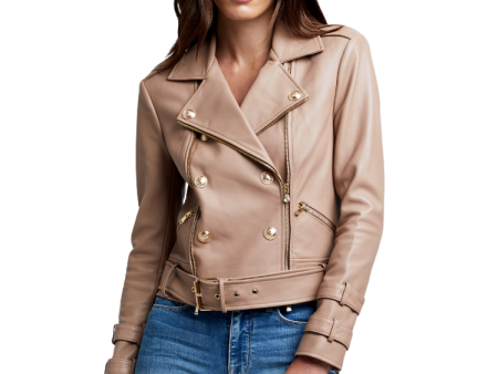 Billie Belted Leather Jacket - Chanterelle Supply